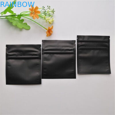Bằng chứng trẻ em Mylar Zip Lock Túi nhựa Matte Black Gummy Candy Weed Bao bì