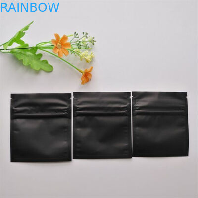 Bằng chứng trẻ em Mylar Zip Lock Túi nhựa Matte Black Gummy Candy Weed Bao bì