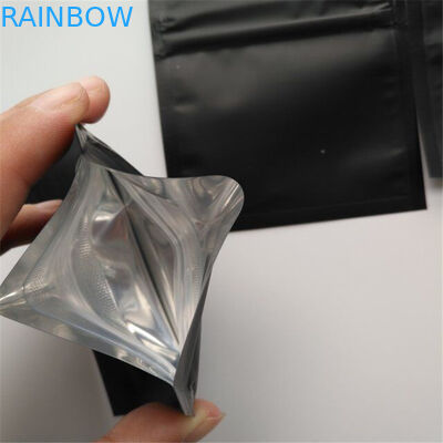 Bằng chứng trẻ em Mylar Zip Lock Túi nhựa Matte Black Gummy Candy Weed Bao bì