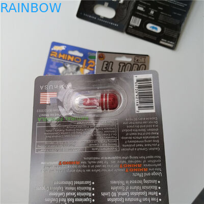 Gói thẻ 3D Bao bì Gói giấy in tùy chỉnh Thẻ Rhino 7 Jaguar 30000 Gói thuốc kích dục