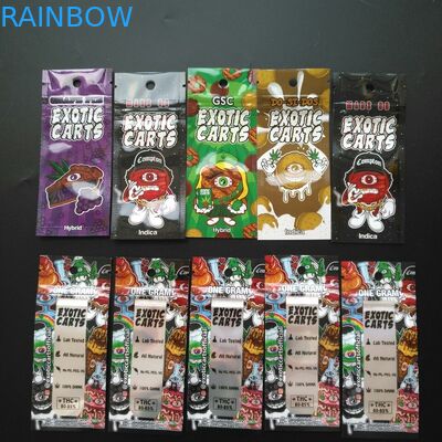 Childproof Herbal Incense Bao bì kỹ thuật số In hologram đứng lên Túi nhựa