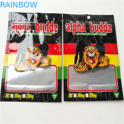 Childproof Herbal Incense Bao bì kỹ thuật số In hologram đứng lên Túi nhựa