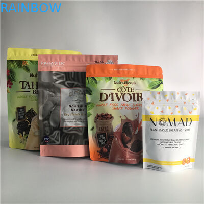 Ziplock Snack Bag Bao bì Nhôm Lá đứng Túi để đóng gói Cà phê Nuts Cookies Chesee