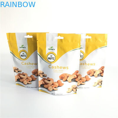 Tùy chỉnh in túi nhựa Bao bì đứng lên túi dây kéo với van khử khí một chiều