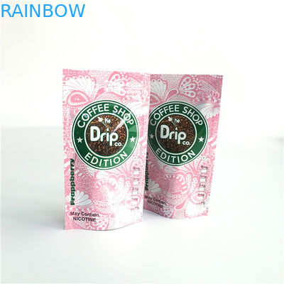 Tùy chỉnh in túi nhựa Bao bì đứng lên túi dây kéo với van khử khí một chiều