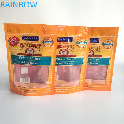 Tùy chỉnh in túi nhựa Bao bì đứng lên túi dây kéo với van khử khí một chiều