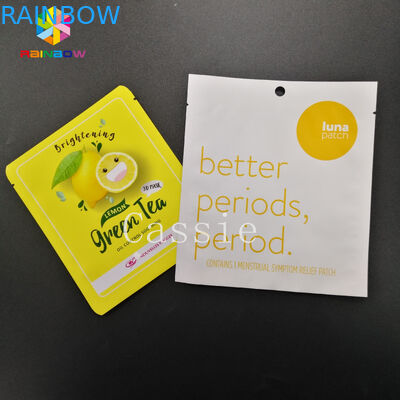 Flat Open Top Grip Seal Túi Resealable Tear Notch Mylar Pouch Aluminium