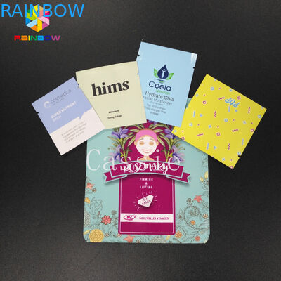 Flat Open Top Grip Seal Túi Resealable Tear Notch Mylar Pouch Aluminium