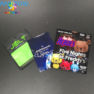 Ba mặt kín Ziplock đứng lên Túi bóng In ấn mặt nạ mỹ phẩm Bao bì