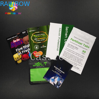 Mặt nạ mỹ phẩm Stand Up Zipper Túi Túi Vật liệu bao bì bằng nhựa