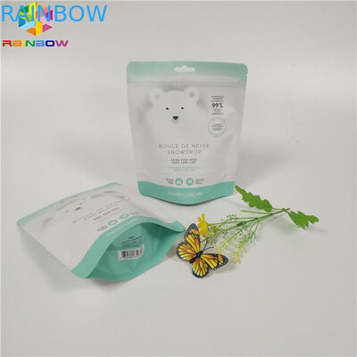 Body Scrub Lá Bao bì Túi đầy màu sắc Độ ẩm Proof Zip Khóa Đứng lên Túi