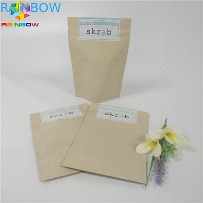 Cấp thực phẩm Túi giấy tùy chỉnh đứng lên Bao bì có thể tái chế