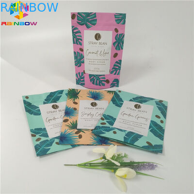 Cấp thực phẩm Túi giấy tùy chỉnh đứng lên Bao bì có thể tái chế