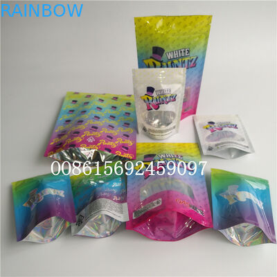 Smell Proof Herbal Incense Bao bì Mylar Foil Ziplock Bao bì ba chiều Runtz Đứng lên Túi