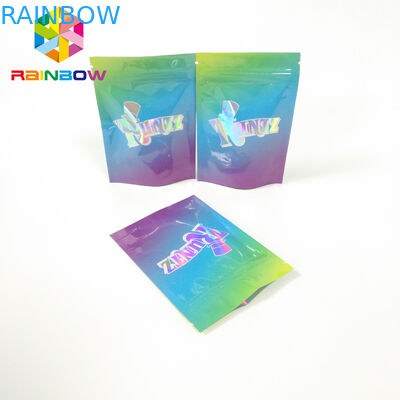 Độ ẩm Proof Up Up Zipper Túi Túi RUNTZ Mylar Laser Hologram Zip Lock