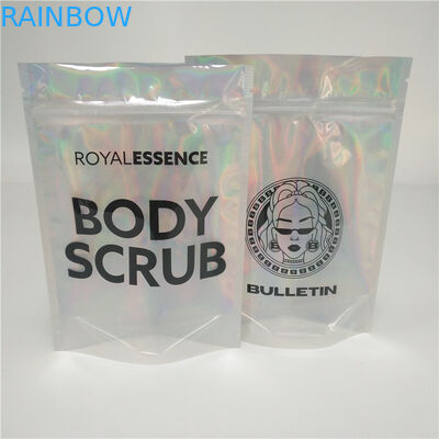 Shinning Hologpson Lá Túi Bao bì Hologram Túi Mylar Long lanh Nail Nail Túi