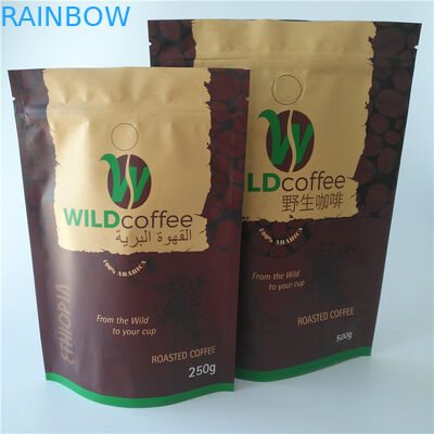 Tùy chỉnh in nhôm lá đứng lên túi có thể tái chế mờ Kết thúc PDA phê duyệt