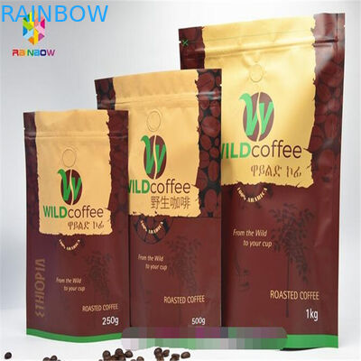 Lá nhôm có thể kéo lại đứng lên Túi Zipper, túi Ziplock in có van