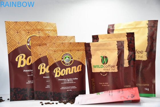 Lá nhôm có thể kéo lại đứng lên Túi Zipper, túi Ziplock in có van