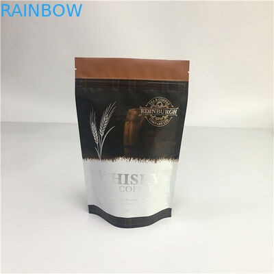 Nhôm nhiều lớp Ziplock đứng lên túi, túi nhựa kín có van