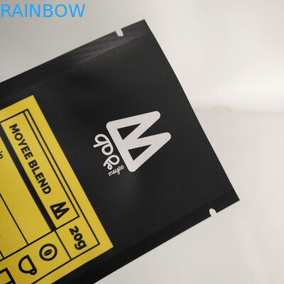 1 kg 500 gram 250 gram Đứng lên Túi đựng cà phê đen mờ có khóa kéo và lá nhôm bên trong túi