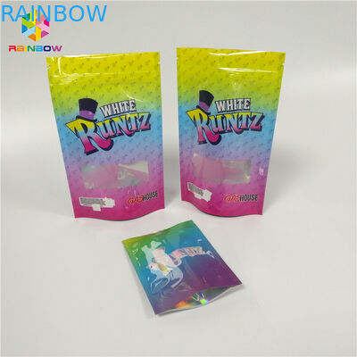 Tùy chỉnh in Ziplock Doypack Vật liệu nhiều lớp Túi mùi Runtz Proof cho bao bì kẹo CBD