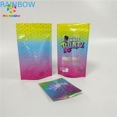 Tùy chỉnh in Ziplock Doypack Vật liệu nhiều lớp Túi mùi Runtz Proof cho bao bì kẹo CBD