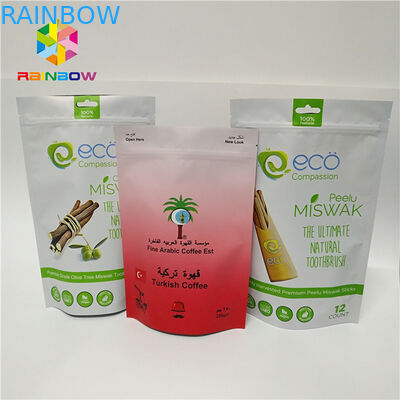 Nhiều lớp giấy bạc túi khóa kéo đứng lên bao bì túi tùy chỉnh in túi nhựa túi cà phê túi nhựa nóng bán