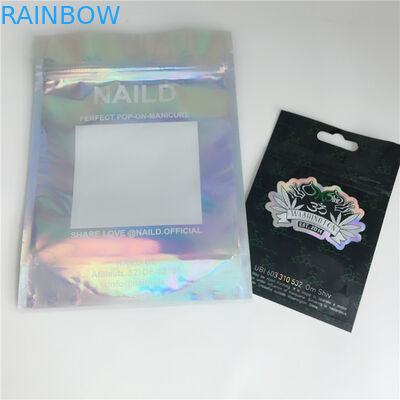 Mùi bằng chứng Hologram CBD Weed Ziplock Túi nhựa Đóng gói Kích thước tùy chỉnh