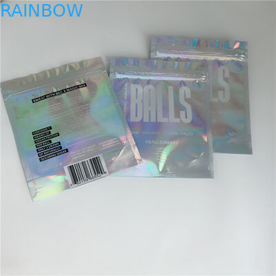 Mùi bằng chứng Hologram CBD Weed Ziplock Túi nhựa Đóng gói Kích thước tùy chỉnh