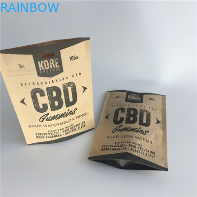 Túi giấy màu nâu giấy có độ dày 120-140 Micron cho gia vị bột