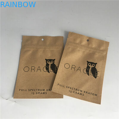Túi giấy màu nâu giấy có độ dày 120-140 Micron cho gia vị bột