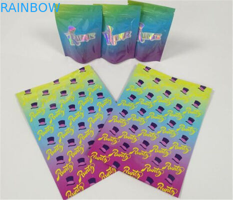 Túi nhựa 3,5 gram Đóng gói Nhãn tùy chỉnh In CBD Cookies Ziplock
