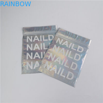 Logo tùy chỉnh Zip Zip Túi phẳng Phim ba chiều bằng phẳng Mini Mylar Ba mặt