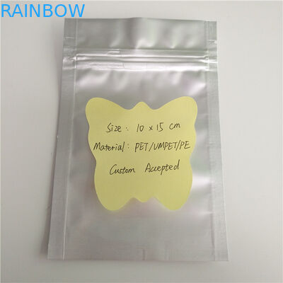 Màu bạc trơn đứng Up Zipper Túi Túi Bao bì nhiều lớp tùy chỉnh