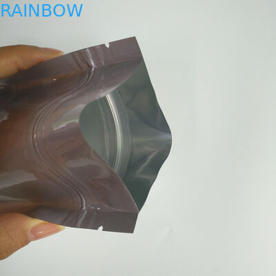 Màu bạc trơn đứng Up Zipper Túi Túi Bao bì nhiều lớp tùy chỉnh