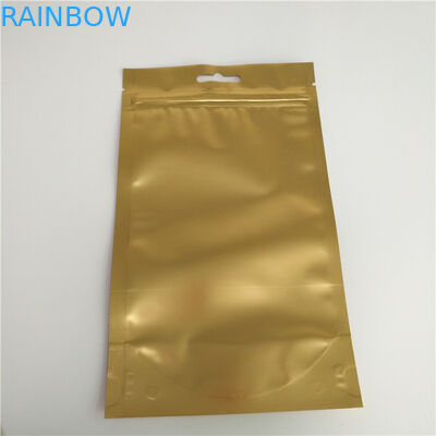 Top Zipper Stand Up Túi Túi Vật liệu nhiều lớp với lỗ treo Euro / Vòng