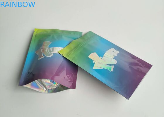 Túi nhựa chống ẩm Bao bì rõ ràng Cửa sổ Bánh quy ba chiều có khóa kéo