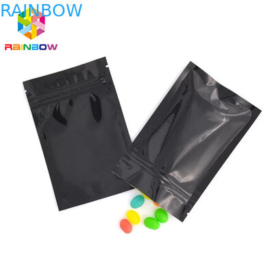 Túi nhôm đầy đủ màu sắc Bao bì Túi Ziplock phẳng 3 mặt kín