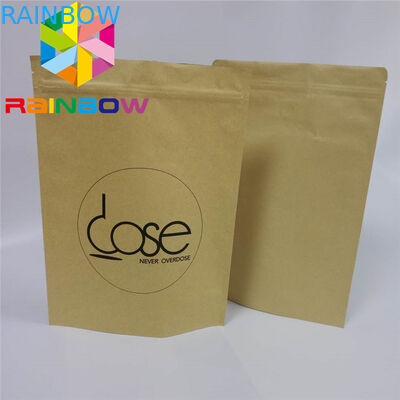 Eco - Thân thiện với hộp giấy thực phẩm Bao bì đóng dấu nhiệt Ziplock cho cà phê