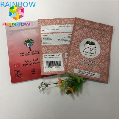 Tái sử dụng đứng lên Túi bao bì Lá nhôm đầy màu sắc Túi cà phê với Ziplock