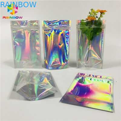 Mylar nhôm lá đứng lên túi bao bì hologram lá cho mỹ phẩm