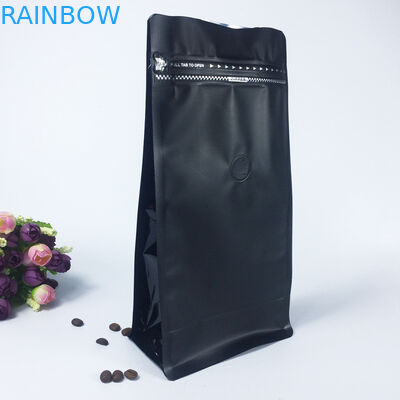 Túi nhựa Matt có thể khóa lại Bao bì lót khóa Zip đáy phẳng có van