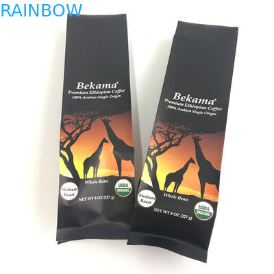 Tùy chỉnh Đứng lên Zipper Túi Túi Side Gusset Cà phê Bao bì CYMK Màu