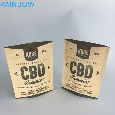 Túi giấy in tùy chỉnh tái sử dụng Lá nhôm Ziplock cho bao bì bột thực phẩm