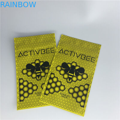 Con dấu ba mặt đứng lên Túi cà phê Nhựa Mylar Zip Lock Thuốc lá Weed Bao bì