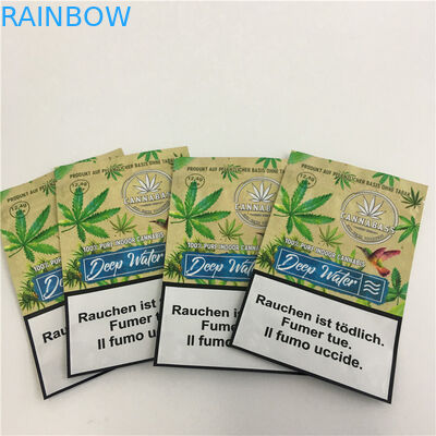 Con dấu ba mặt đứng lên Túi cà phê Nhựa Mylar Zip Lock Thuốc lá Weed Bao bì