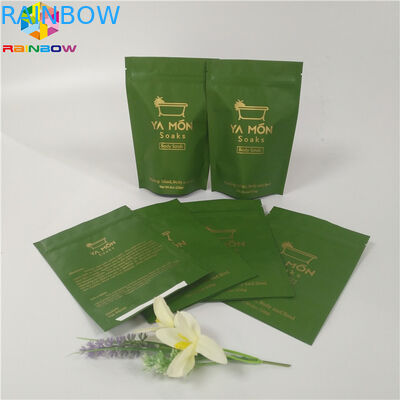 Muối Lá Túi Bao bì Zipper Top Đứng lên Ziplock Bath Salt Salt Aluminium