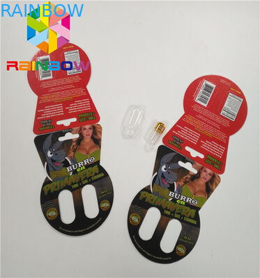 Bao bì dạng thấu kính 3d Hộp giấy thương hiệu Burro Hộp đôi đơn bao gồm cả chai