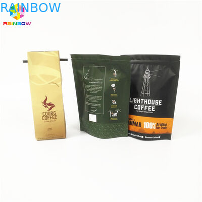 Túi trà đáy phẳng Bao bì Ziplock cho protein / cà phê